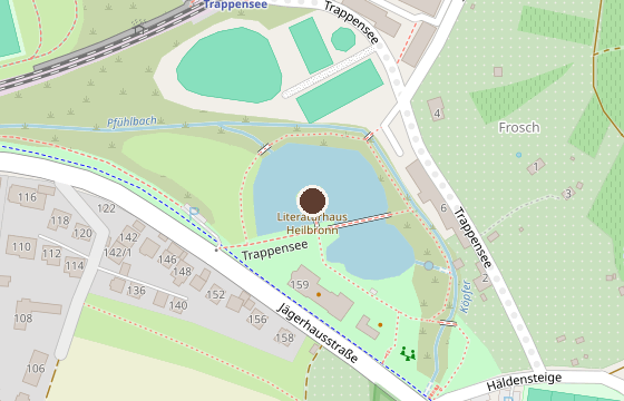 Karte: Literaturhaus Heilbronn, Trappensee 1 (öffnet OpenStreetMap in neuem Fenster)
